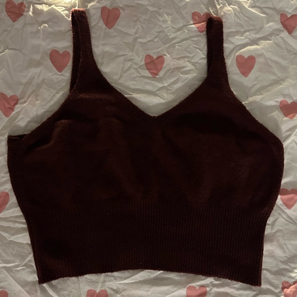 Burgundy crop top - Picture 1 of 4
